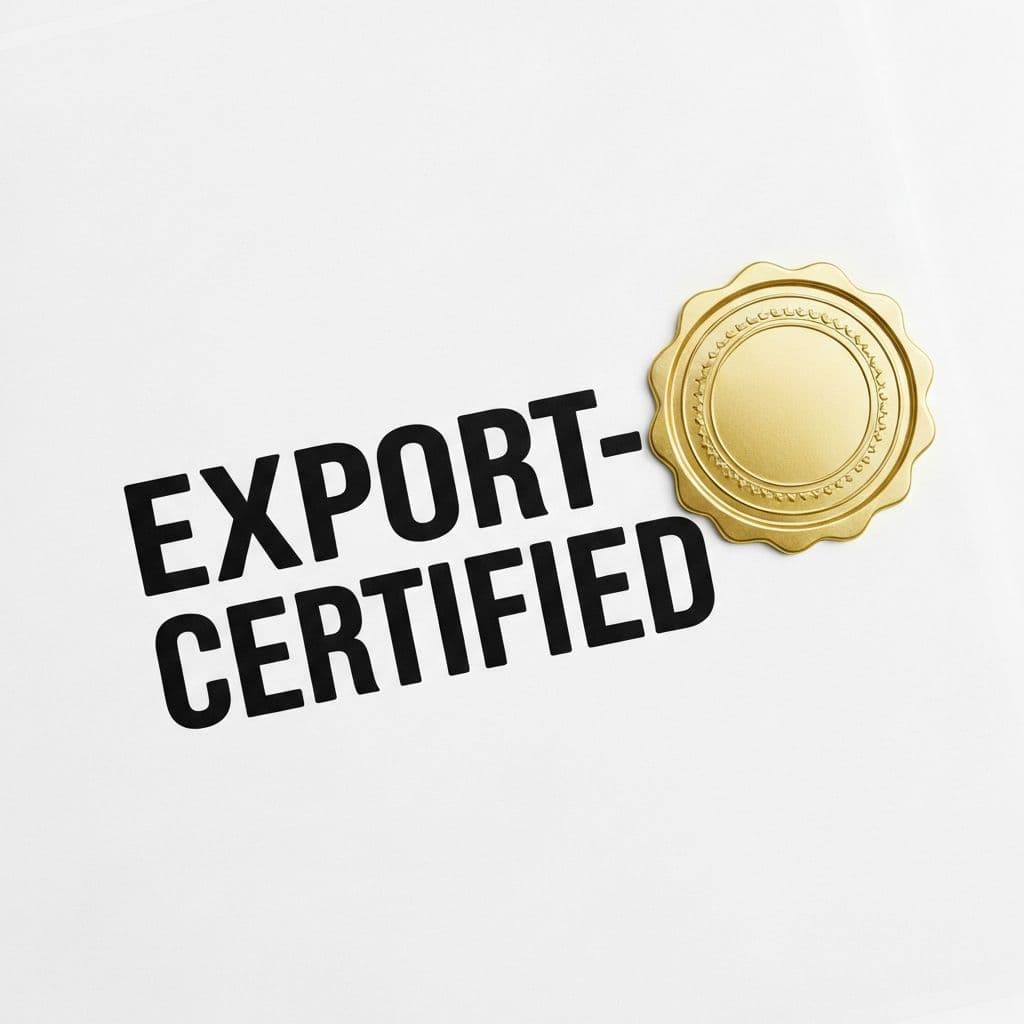 Export Certified — International export standards compliant